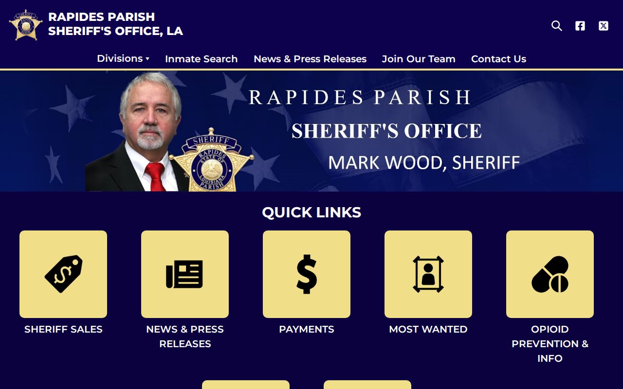 Rapides Parish release mugshot sheriff source